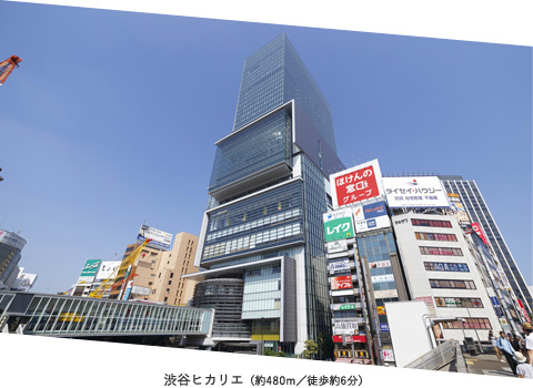 渋谷ヒカリエ(約480m/徒歩約6分)
