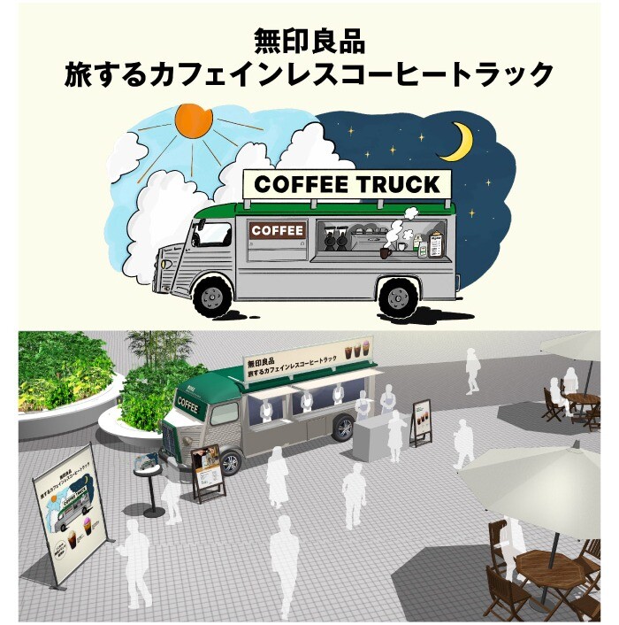 「無印良品 旅するカフェインレスコーヒートラック」